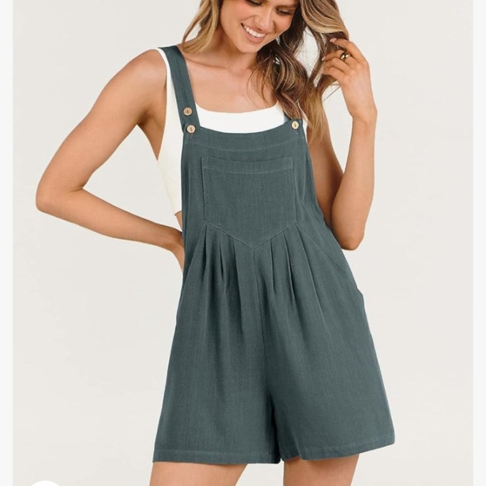 NWT Bib Overall Romper - Size Large